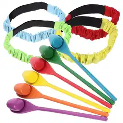 Walmart HERFIER Wooden Egg Spoon Race Game Set for Kids - Outdoor Easter Hunt Relay Game offer