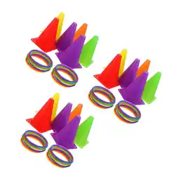 Walmart 3 Sets Cone Games Ice Cream Hoop Soccer Training Tools Child offer