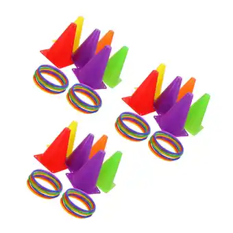 Walmart 3 Sets Cone Games Ice Cream Hoop Soccer Training Tools Child offer