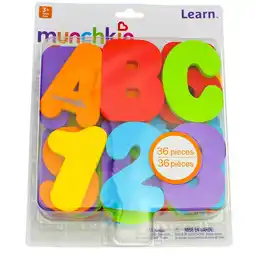 Walmart Munchkin Learn Bath Letters & Numbers, Primary, 36 Ct (2 Pack) offer