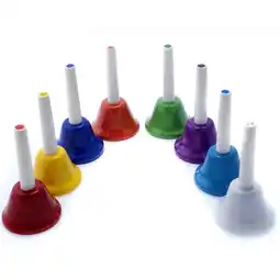 Walmart D'Luca Kids Musical Hand Bell Set of 8 Notes offer