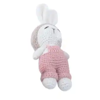 Walmart HGYCPP Knit Cartoon Rabbit Rattle Toy Handmade Toy for Kid Photography Handheld Appease offer