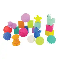 Walmart Infantino Sensory Balls, Blocks & Buddies, 0-12 Months, Multicolor, 20-Piece Set offer