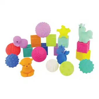 Walmart Infantino Sensory Balls, Blocks & Buddies, 0-12 Months, Multicolor, 20-Piece Set offer