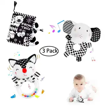 Walmart Baby Toys 3-6 Months, Soft Plush Rattle Toys for 3-6 Months Newborn Infant offer