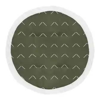 Walmart Sweet Jojo Designs Woodland Arrow Green and White Baby Play Mat offer