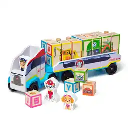 Walmart Melissa & Doug PAW Patrol Wooden ABC Block Truck (33 Pieces) offer