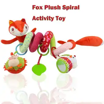 Walmart Kayannuo Christmas Toys Stroller Soft Car Seat Activity Toy with Rattle Teether Mirror Fox Spiral offer