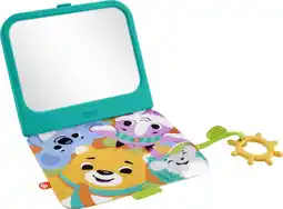 Walmart Fisher-Price Crinkle Crew Activity Mirror Infant Tummy Time Toy with Teether, 1 Piece, Unisex offer