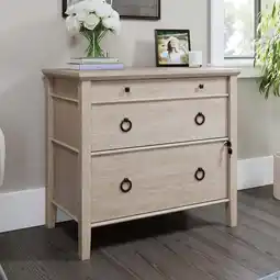 Walmart Sauder East Adara 2-Drawer Lateral File Cabinet, Cascade Oak Finish offer