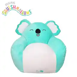 Walmart Squishmallows Official Kevin Bean Bag Chair - 30 in Wide Kids Squishy Soft Chair, Teal offer