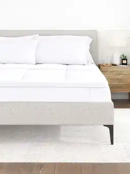 Walmart Comfort Canopy - White Mattress Pad Ultra Plush Topper Luxury for Full Size Beds offer