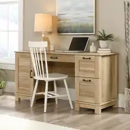 Walmart Sauder Garden Villa Home Office Desk, Orchard Oak Finish offer