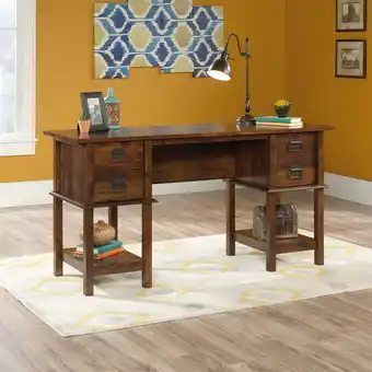 Walmart Sauder Viabella Writing Desk, Curado Cherry Finish offer