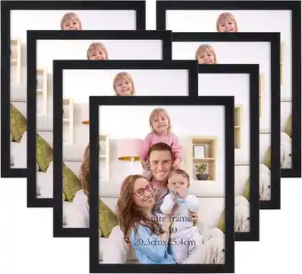 Walmart Giftgarden 8x10 Picture Frame Set of 7, Black Photo Frames 8 by 10 for Wall and Tabletop Display offer