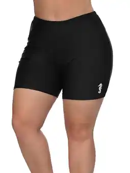 Walmart Asoul Women's Plus Size Swimsuit Bottom Solid Color Bathing Suit Turnks Board Short offer