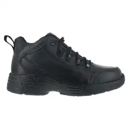 Walmart Reebok Mens Black Leather Work Shoes WP Sport Hiker Oxfords 11.5 M offer