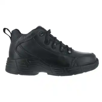Walmart Reebok Mens Black Leather Work Shoes WP Sport Hiker Oxfords 11.5 M offer