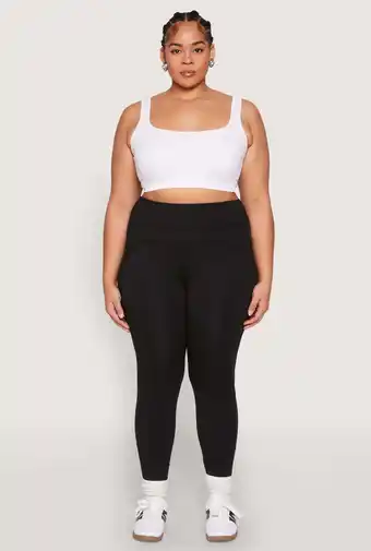 Walmart Womens Plus Size Cell Phone Pocket Leggings offer