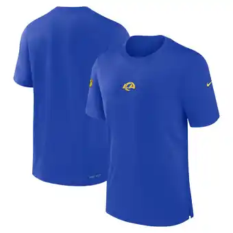 Walmart Men's Nike Royal Los Angeles Rams 2023 Sideline Performance T-Shirt offer