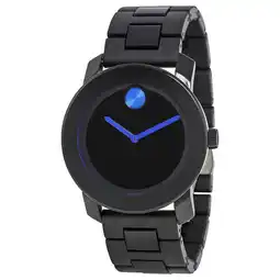 Walmart Movado Bold 42 mm Black Dial TR90/Polyurethane Stainless Steel Mens Watch 3600099 offer