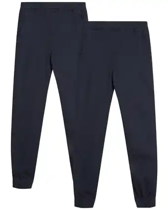 Walmart Beverly Hills Polo Club Boys’ School Uniform Pants – 2 Pack Pull On Jogger Pants (4-18) offer