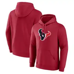 Walmart Men's Fanatics Red Houston Texans Primary Logo Pullover Hoodie offer