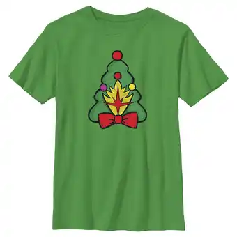 Walmart Boy's Guardians of the Galaxy Holiday Special Shield Christmas Tree Graphic Tee Kelly Green X Small offer