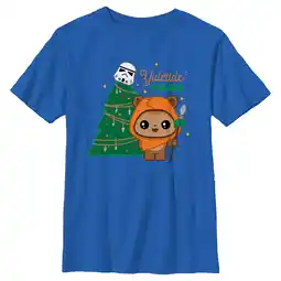 Walmart Boy's Star Wars Yuletide Yub Nub Graphic Tee Royal Blue X Large offer