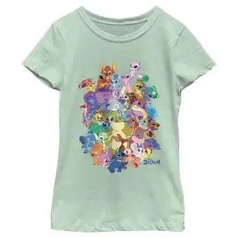 Walmart Girl's Lilo & Stitch Experiment Compilation Graphic Tee Mint X Large offer