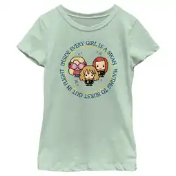 Walmart Girl's Harry Potter Inside Every Girl Is Swan Graphic Tee Mint Small offer