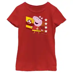 Walmart Girl's Peppa Pig China Soccer Graphic T-Shirt offer