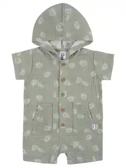 Walmart Gerber Baby Boy Short Sleeve Hooded Romper, Sizes Newborn - 24 Months offer