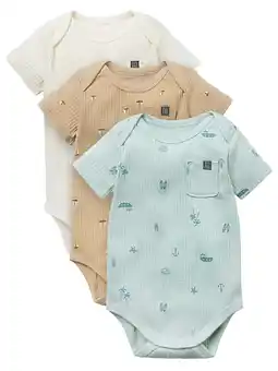 Walmart Modern Moments by Gerber Baby Neutral Organic 3-Pack Short Sleeve Bodysuits, 0/3 Months - 24 Months offer