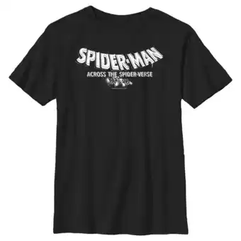 Walmart Boy's Spider-Man: Across the Spider-Verse Movie Logo White Graphic Tee Black Small offer