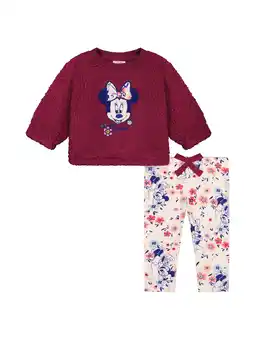 Walmart Disney Minnie Mouse Baby Girl Sherpa Legging Set, Sizes 0-9M offer