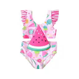 Walmart PatPat Baby Girl Swimwear Bathing Suit One-Piece Swimsuit, Sizes 18-24 Months offer
