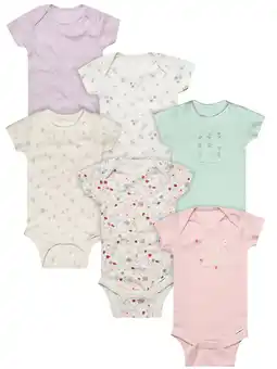 Walmart Gerber Baby Neutral 6-Pack Short Sleeve Bodysuits, Sizes Newborn - 18 Months offer