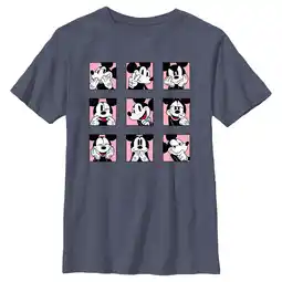 Walmart Boy's Mickey & Friends Retro Photo Grid Graphic Tee Navy Blue Heather Small offer