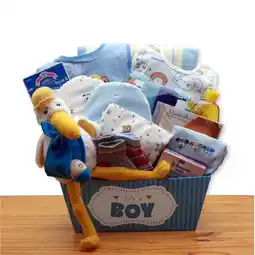 Walmart GBDS A Special Delivery New Baby Gift Basket - Blue offer