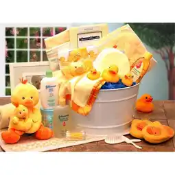 Walmart Gift Basket Drop Shipping 89091-P Bath Time Baby New Baby Basket - Pink offer