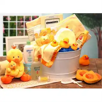 Walmart Gift Basket Drop Shipping 89091-P Bath Time Baby New Baby Basket - Pink offer