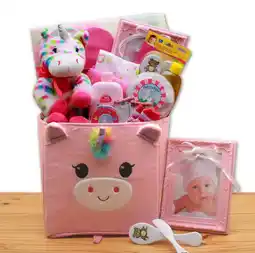 Walmart Dainty Tails New Baby Unicorn Gift Basket offer