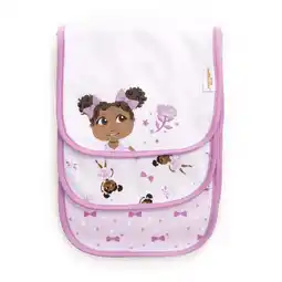 Walmart Little Muffincakes Boutique Infant Burp Cloths 3 Pack Soft Knit Jersey Pink Ballerina (Zhara) Unisex offer