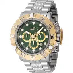 Walmart Invicta Mens Subaqua Automatic Chronograph Green, Gold Dial Watch offer