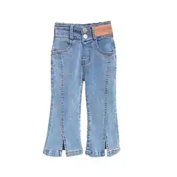 Walmart Toddler Girls Strap Jeans Elastic Slim Vintage Casual Flared Jeans Trousers Daily Wearing offer