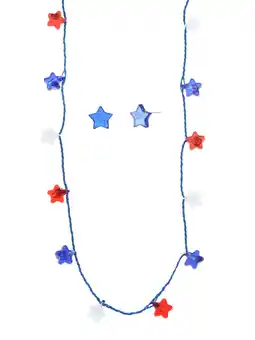 Walmart Way to Celebrate Americana Light-Up Star Necklace Set, Multicolored, 5 Necklaces offer