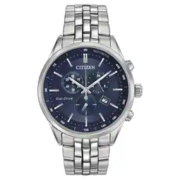 Walmart Citizen Men's Eco-Drive Chronograph Stainless Steel Watch AT2141-52L offer