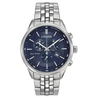 Walmart Citizen Men's Eco-Drive Chronograph Stainless Steel Watch AT2141-52L offer