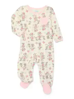 Walmart Disney Baby Minnie Mouse Newborn Baby Girls Footed One-Piece Sleep N Play, Sizes 0M-6M offer